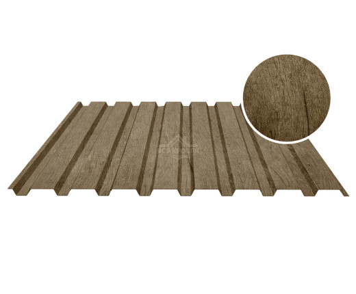 Профнастил стеновой С-20А 0.5 Printech Винтаж темный