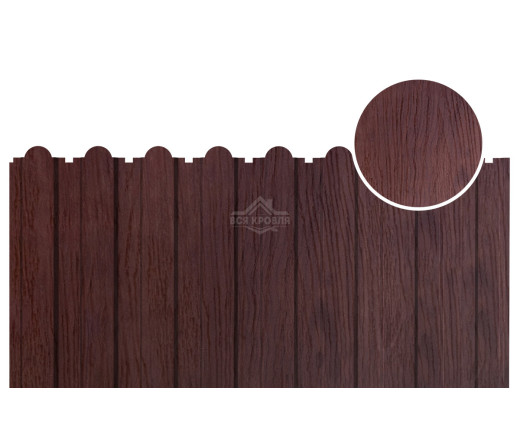 С-20А фигурный 0.5 Printech Темное дерево