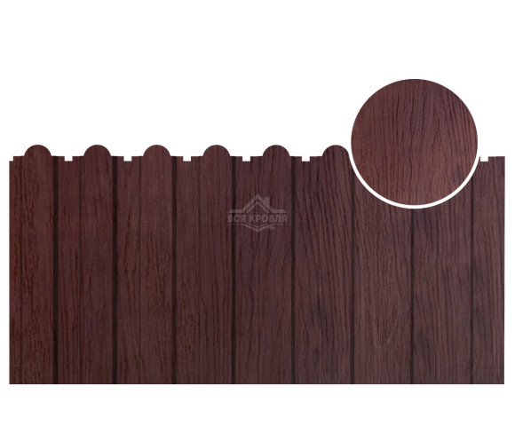 С-20А фигурный 0.5 Printech Темное дерево