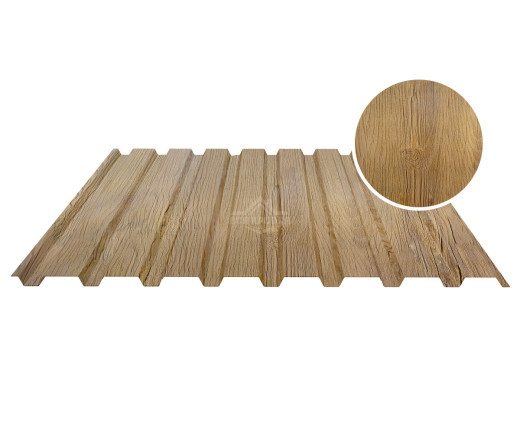 Профнастил стеновой С-20А 0.5 Printech Каштан