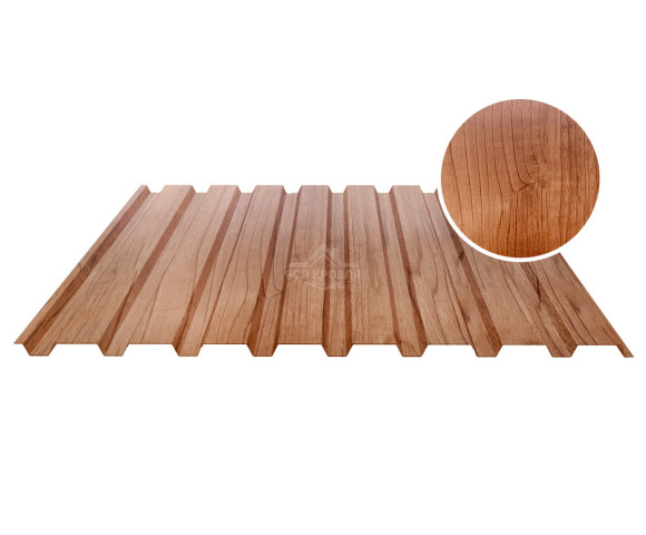 Профнастил стеновой С-20А 0.5 Printech Светлое дерево