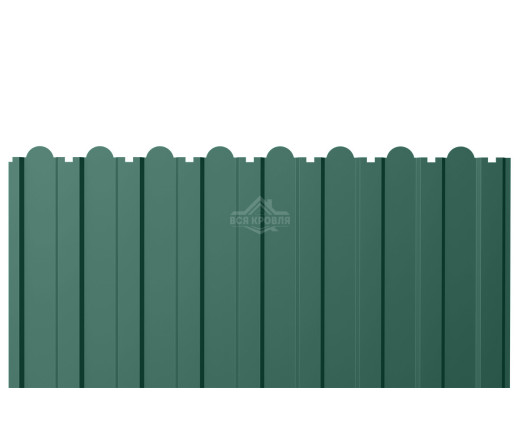 С-20В фигурный 0.35 Полиэстер двусторонний RAL 6005